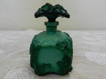 Flakon - Malachit - Ingrid, Curt Schlevogt, Bohemia - 1930 Flakon - Malachit - Ingrid, Curt Schlevogt, Bohemia - 1930