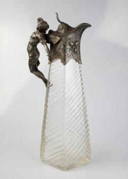 Karaffe - Zinn, Glas - Albert Köhler & Cie - 1905 Karaffe - Zinn, Glas - Albert Köhler & Cie - 1905