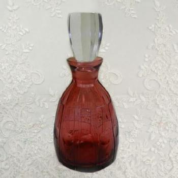 Karaffe - Glas, Rubinglas - 1930 Karaffe - Glas, Rubinglas - 1930