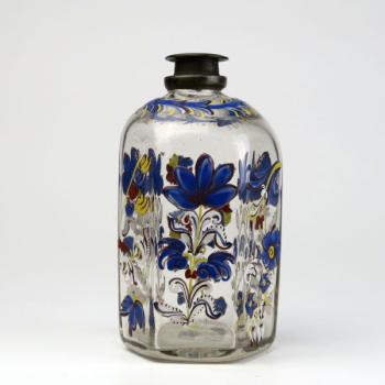 Glasflasche - Zinn, klares Glas - 1710 Glasflasche - Zinn, klares Glas - 1710