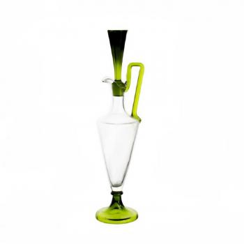 Karaffe - klares Glas, grünes Glas - 1910 Karaffe - klares Glas, grünes Glas - 1910