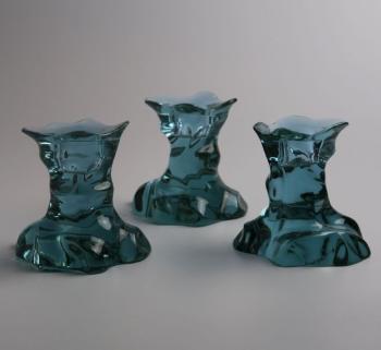 Kerzenhalter - Glas - H. Hussmann, Moser, Bohemia - 1930 Kerzenhalter - Glas - H. Hussmann, Moser, Bohemia - 1930