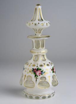 Flakon - klares Glas, Milchglas - 1850 Flakon - klares Glas, Milchglas - 1850