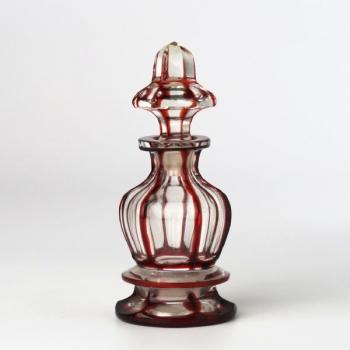 Flakon - klares Glas, Rubinglas - 1840 Flakon - klares Glas, Rubinglas - 1840