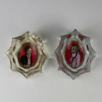 Gläserne Tisch Garnitur - klares Glas - 1790 Gläserne Tisch Garnitur - klares Glas - 1790